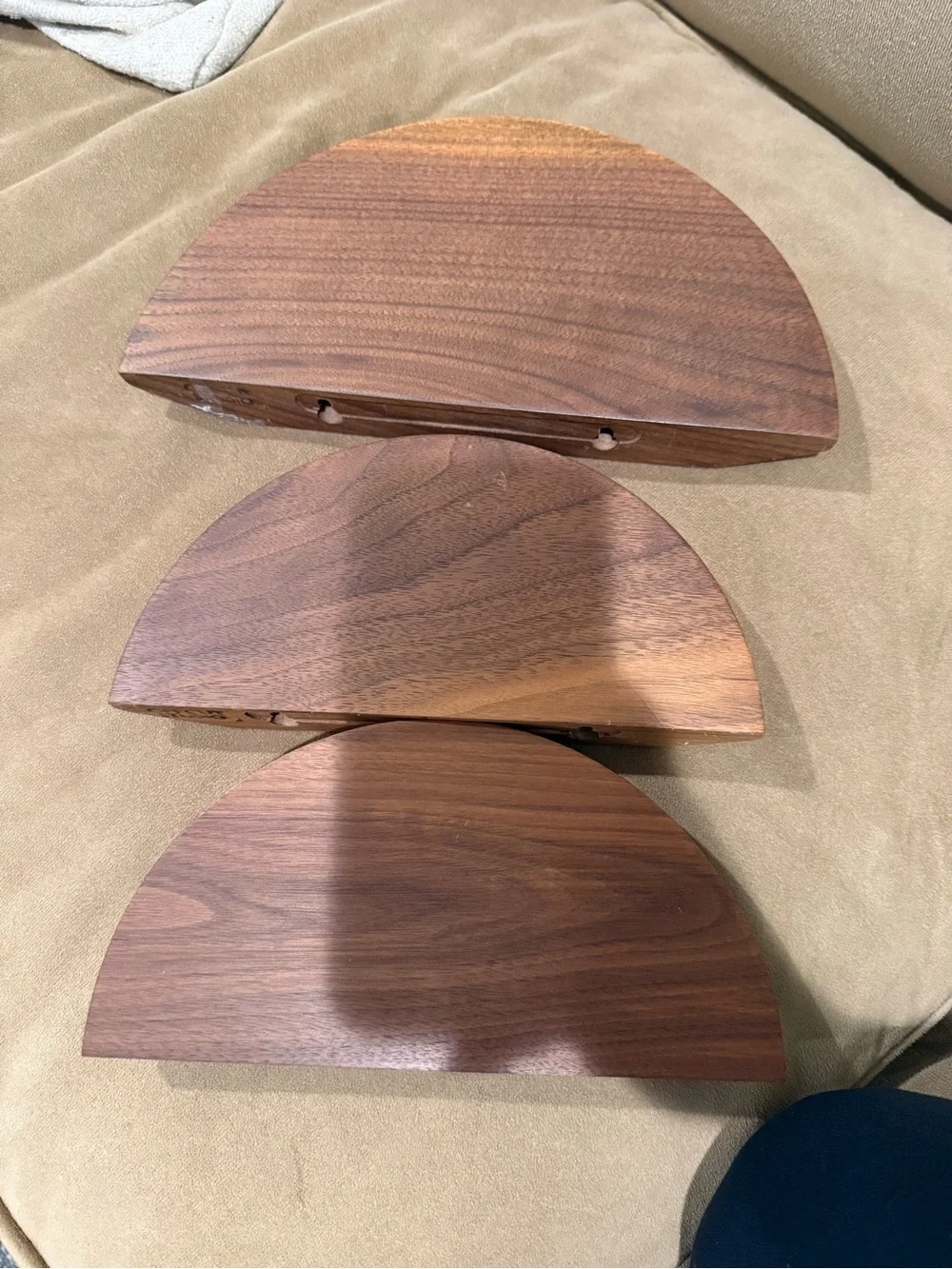 Black Walnut Floating Shelf - Set of 3